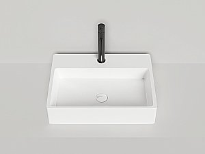 Раковина Salini OTTAVIA 1103101GF 59,5 из искусственного камня S-Sense, глянцевая, цвет по RAL полностью купить в интернет-магазине Sanbest