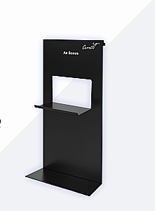 Полка для душевых ограждений Ceruttispa ALLESA 11486 черная матовая купить в интернет-магазине сантехники Sanbest