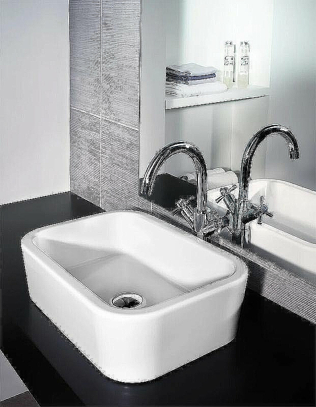 Раковина beWash Ontario 49 35481001 белая глянцевая купить в интернет-магазине Sanbest