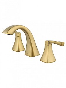 Смеситель для раковины на 3 отверстия WONZON & WOGHAND FLEX WW-88083095-BG золото брашированное купить в интернет-магазине сантехники Sanbest