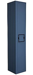 Пенал LA FENICE Cubo Blu Grigio 30 синий/ручка черная для ванной в интернет-магазине сантехники Sanbest