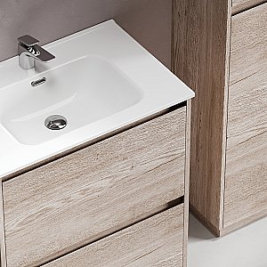 Тумба с раковиной Sancos Libra Floor 70 LB70FEG дуб галифакс натуральный для ванной в интернет-магазине Sanbest