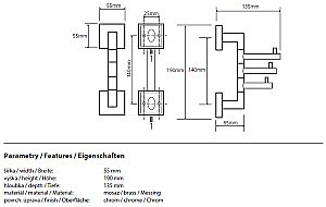 Крючок Bemeta Beta 132206072 купить в интернет-магазине сантехники Sanbest