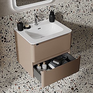 Тумба с раковиной Iddis Edifice 60 EDI60C0i95K капучино для ванной в интернет-магазине Sanbest