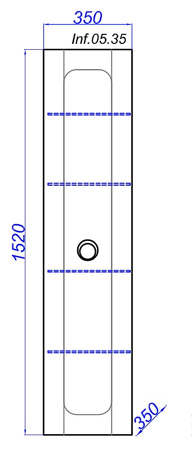 Пенал Aqwella Infinity 35 Inf.05.35 белый для ванной в интернет-магазине сантехники Sanbest