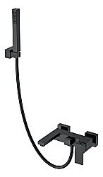 Смеситель для ванны Boheme QUBIC Matt Black 473-B черный матовый купить в интернет-магазине сантехники Sanbest