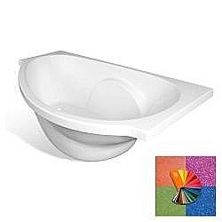 Ванна Эстет Грация 170x94 цвет по RAL c блестками левая купить в интернет-магазине сантехники Sanbest