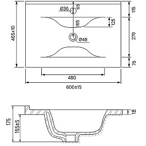 Тумба с раковиной Iddis Oxford 60 OXF60N0i95K синяя для ванной в интернет-магазине Sanbest