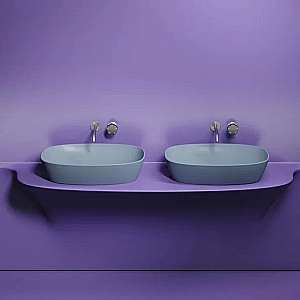 Раковина Ceramica Nova Element 60 CN6049MHL серо-голубая матовая купить в интернет-магазине Sanbest