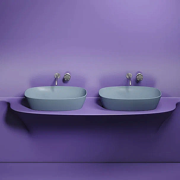 Раковина Ceramica Nova Element 60 CN6049MHL серо-голубая матовая купить в интернет-магазине Sanbest