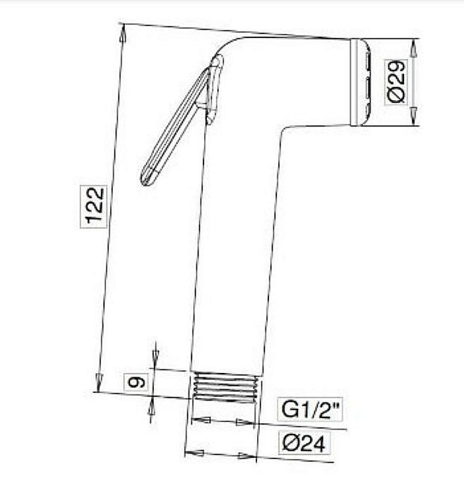 Гигиенический душ Britton SH955C+ купить в интернет-магазине сантехники Sanbest