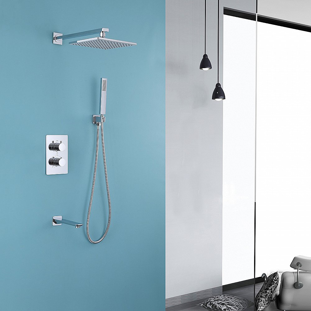 Душевая система ABBER Weiss Insel AF8050 хром купить в интернет-магазине сантехники Sanbest