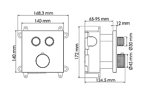 Душевая система WasserKraft Wern SET4619 никель купить в интернет-магазине сантехники Sanbest