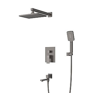 Душевая система Cezares SLIDER SLIDER-VDSET-GM черная матовая купить в интернет-магазине сантехники Sanbest