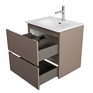 Тумба с раковиной BelBagno UNO-700-2C-SO-СO бежевый матовый для ванной в интернет-магазине Sanbest