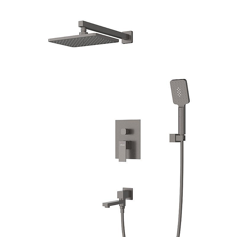 Душевая система Cezares SLIDER SLIDER-VDSET-GM черная матовая купить в интернет-магазине сантехники Sanbest