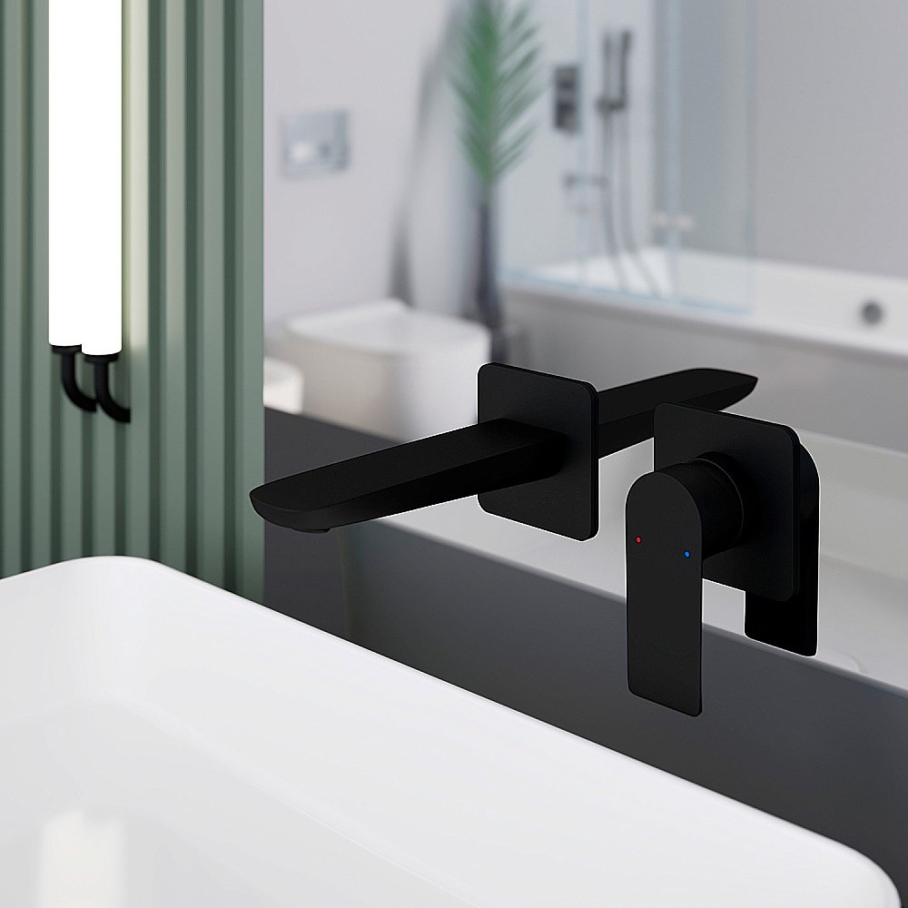 Смеситель для раковины BERGES VENTAS S 076008 черный матовый купить в интернет-магазине сантехники Sanbest