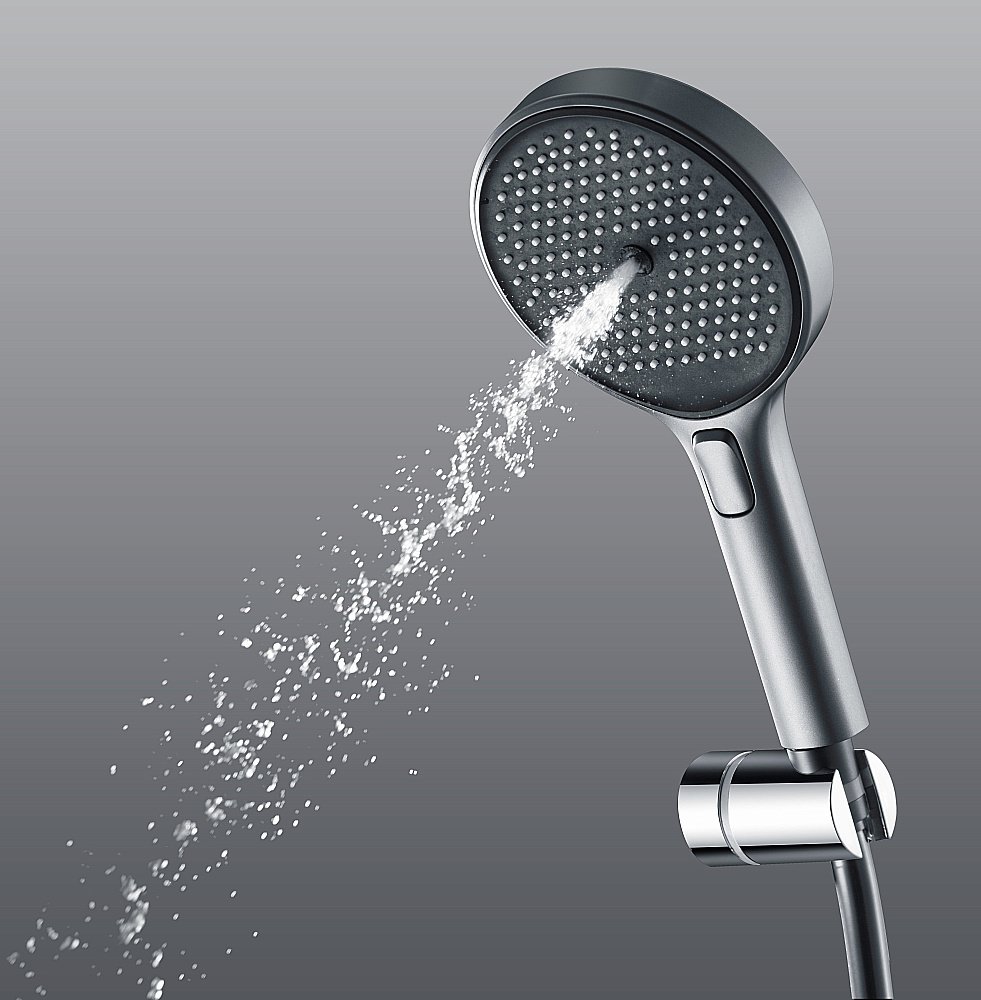 Душевая лейка Sancos Nok round SC6001CH-B хром/черный матовый купить в интернет-магазине сантехники Sanbest