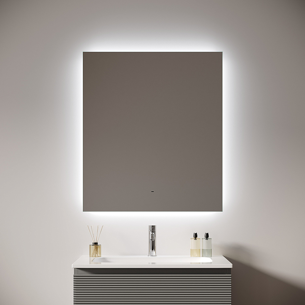 Зеркало с подсветкой Sancos Square 2.0 SQ2.700 70х80 в ванную от интернет-магазине сантехники Sanbest