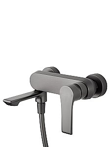 Смеситель для ванны с душем WONZON & WOGHAND BRILLIANT, Темный графит (WW-88037079-BGM) купить в интернет-магазине сантехники Sanbest