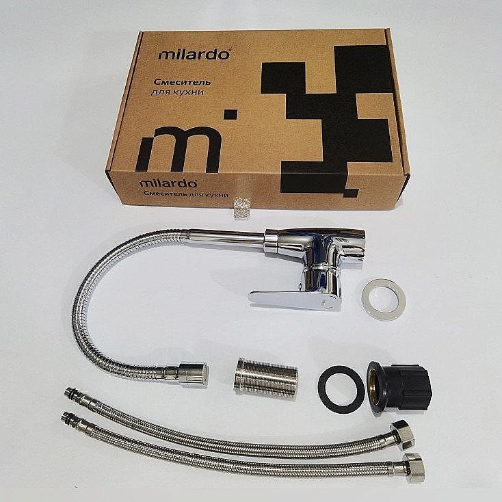 Смеситель для кухни Milardo Meal M07SB2FM05 хром купить в интернет-магазине сантехники Sanbest