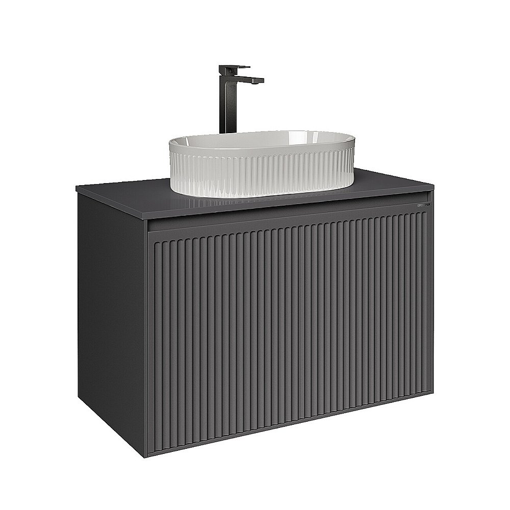 Столешница Grossman КРИСТАЛЛ 80 508056 графит глянцевый для ванной в интернет-магазине сантехники Sanbest