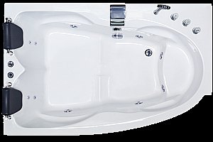 Акриловая ванна Royal Bath Shakespeare Comfort RB652100CM 170x110 белая с гидромассажем купить в интернет-магазине Sanbest