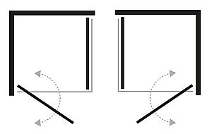 Душевой уголок NEW TRENDY SUPERIA BLACK K-0591 90 x90 стекло прозрачное/профиль черный купить в интернет-магазине Sanbest
