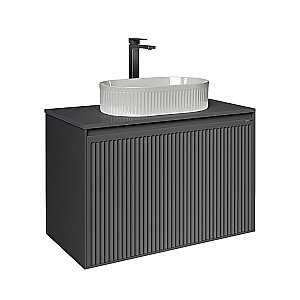 Столешница Grossman КРИСТАЛЛ 80 508056 графит глянцевый для ванной в интернет-магазине сантехники Sanbest