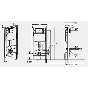 Инсталляция для унитаза Azario NEW AZ-510A купить в интернет-магазине сантехники Sanbest