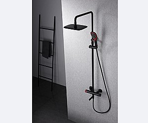 Душевая система Bronze de Luxe Avantgarde 2039RH черный/красный купить в интернет-магазине сантехники Sanbest