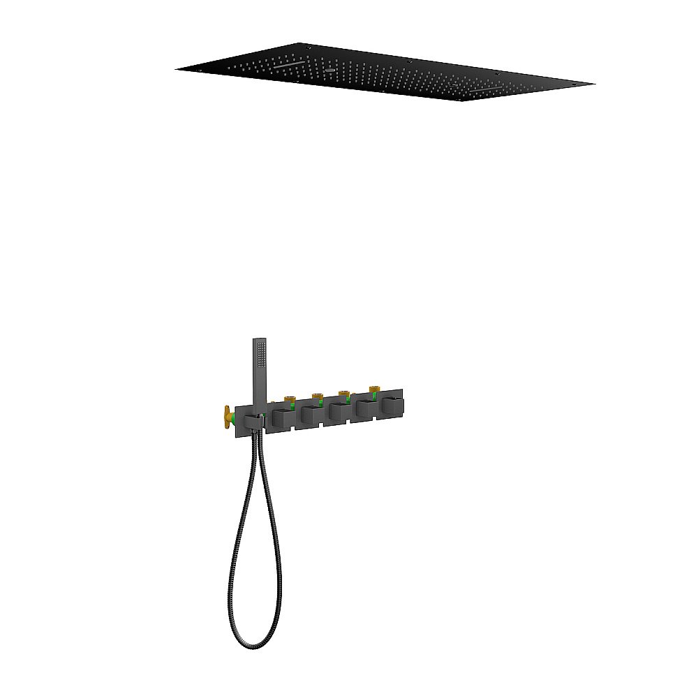 Душевая система Timo Petruma SX-5329/03SM черная матовая купить в интернет-магазине сантехники Sanbest