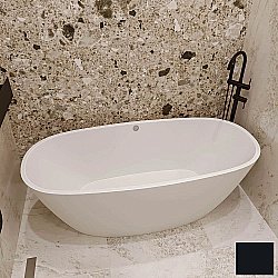 Ванна из искусственного камня Veconi Imperia IMP16075B 160х75 черная купить в интернет-магазине Sanbest