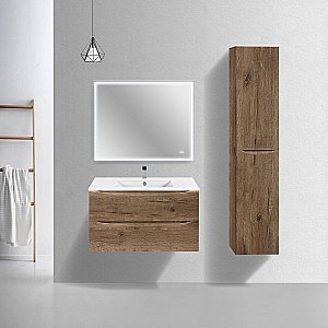 Тумба с раковиной Vincea Mia Slim 900 V.Oak для ванной в интернет-магазине Sanbest