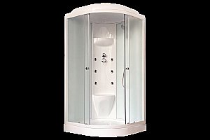 Душевая кабина Royal Bath RB100HK7-WC 100x100 профиль белый/стекло матовое купить в интернет-магазине Sanbest