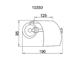 Держатель туалетной бумаги Boheme Hermitage 10320 купить в интернет-магазине сантехники Sanbest