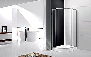 Душевой уголок Cezares Molveno 90х90 Molveno-R-2-90-C-Cr-IV стекло прозрачное/профиль хром купить в интернет-магазине Sanbest