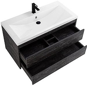 Тумба с раковиной Art&Max Family-M 100 подвесная, железный камень для ванной в интернет-магазине Sanbest