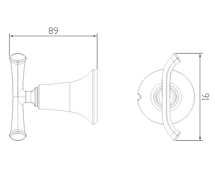 Крючок Kaiser KH-4002 бронза купить в интернет-магазине сантехники Sanbest
