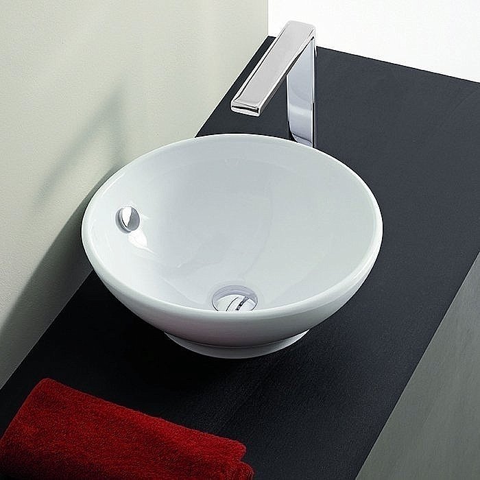 Раковина накладная Artceram Fuori 43 TFL002 01 00 белая купить в интернет-магазине Sanbest