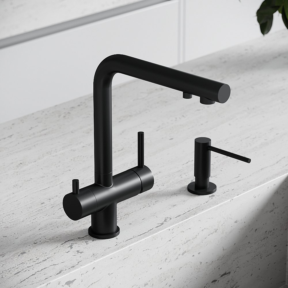 Смеситель для кухни Sancos Foster SC4014MB черный матовый купить в интернет-магазине сантехники Sanbest