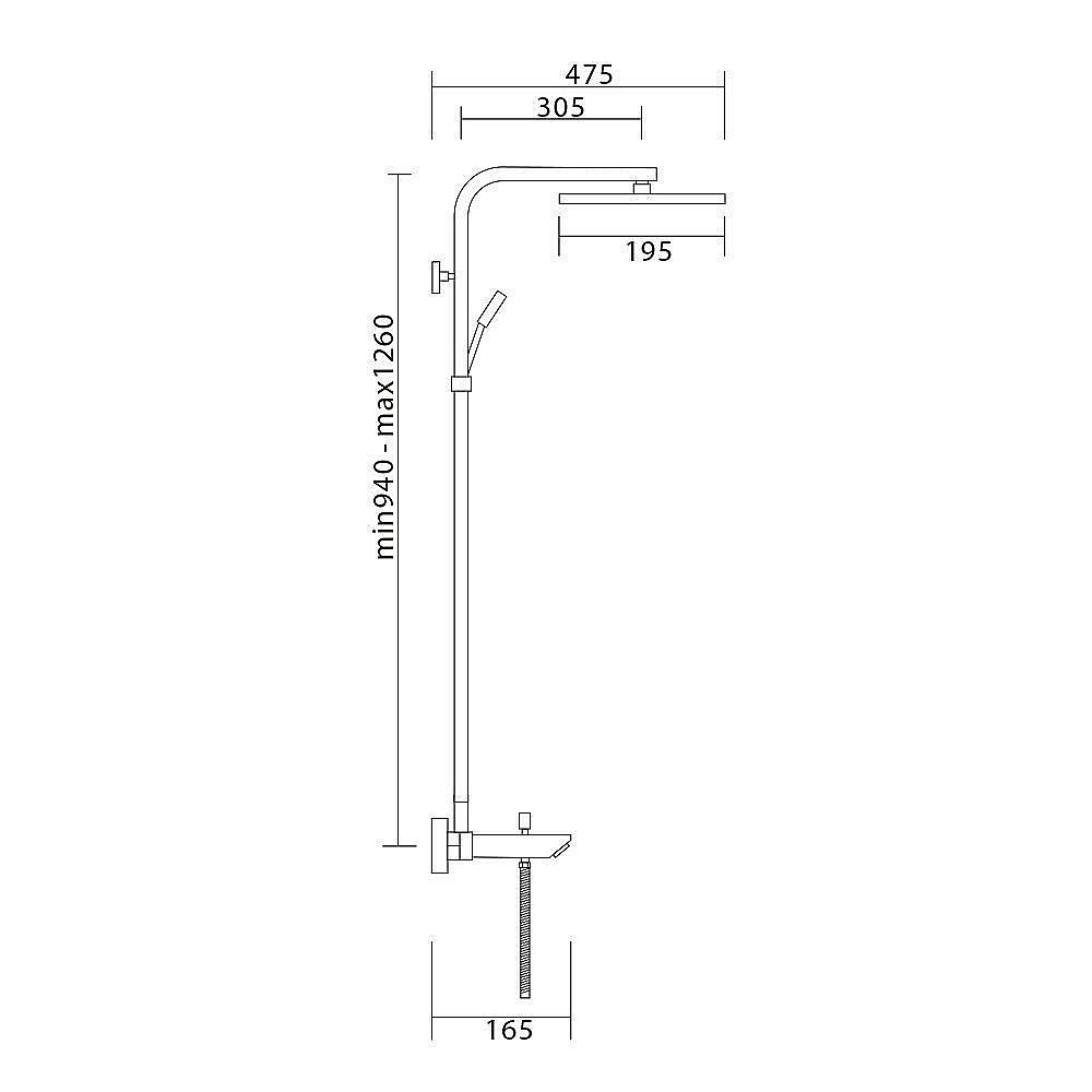 Душевая система Veragio Quartet VR.QRT-9935.CR купить в интернет-магазине сантехники Sanbest