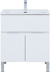 Тумба с раковиной Aquanet Алвита New 303901 70 белый матовый для ванной в интернет-магазине Sanbest