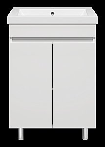 Тумба с раковиной Misty Енисей - 60 Э-Ени01060-012 белая для ванной в интернет-магазине Sanbest