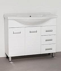 Тумба под раковину Style Line Ирис 100 белая купить в интернет-магазине сантехники Sanbest