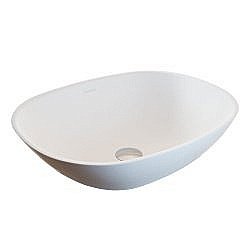 Раковина накладная Montebianco LORETO CINQUE 12023 белая матовая купить в интернет-магазине Sanbest