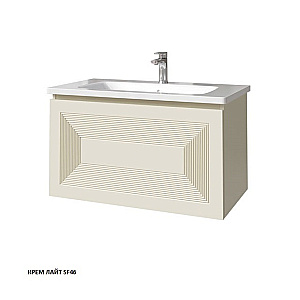 Тумба с раковиной Caprigo Modo-Quarta 80 с интегрированной ручкой, цвет на выбор для ванной в интернет-магазине Sanbest