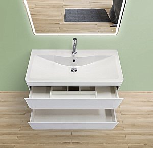 Тумба с раковиной BelBagno ALBANO 100 Rovere Vintage Bianco для ванной в интернет-магазине Sanbest