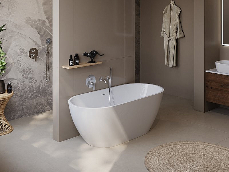 Ванна акриловая BELBAGNO UNO 180х80 BB701-1800-800-K белая купить в интернет-магазине Sanbest
