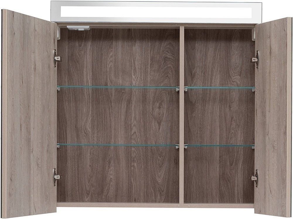 Шкаф зеркальный Dreja Max 80 дуб кантри купить в интернет-магазине сантехники Sanbest